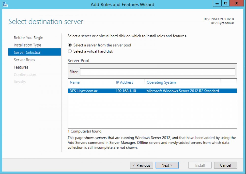 Настройка dfs windows server 2012 r2